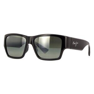 New MAUI JIM Kaolu Black Polarised Square 614 02 Sunglasses Women